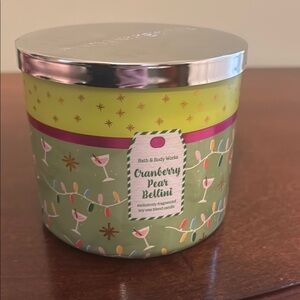 Bath & Body Works Cranberry Pear and Bellini Candle